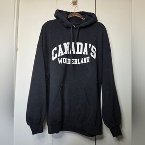 "Canada's Wonderland" Gildan Men's 2XL Navy Blue Hoodie Plus Sized